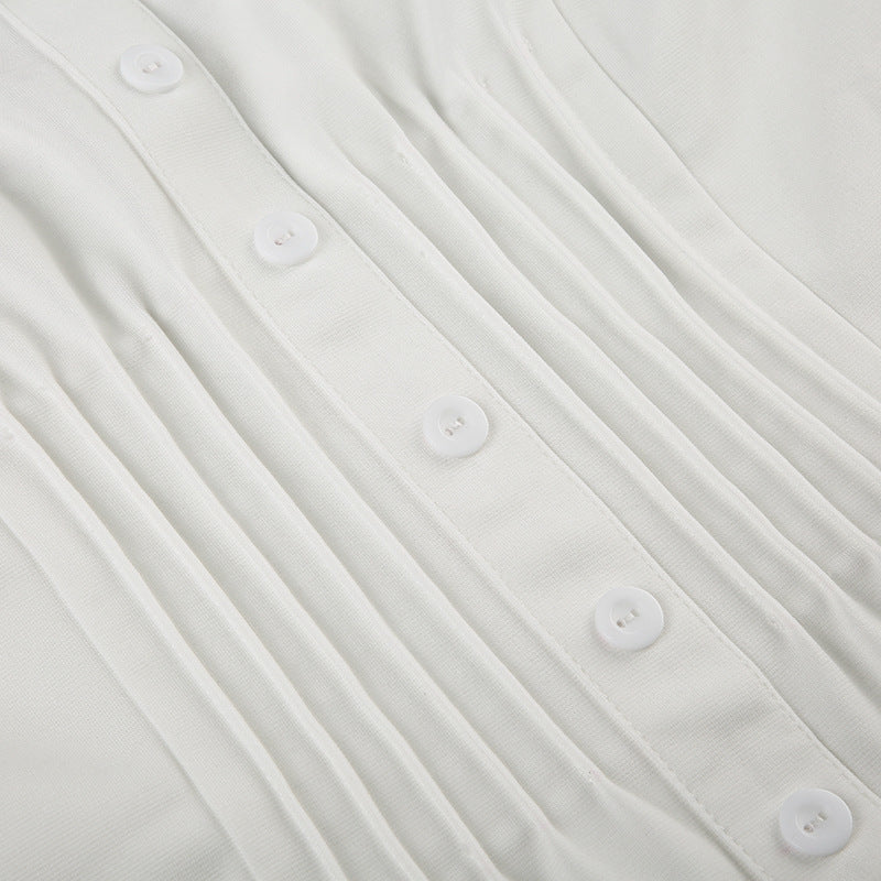Mini-robe camisole zippée à col carré et ourlet en dentelle 