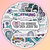 25 Stück Aufkleber mit inspirierenden Sprüchen