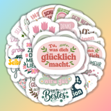 25 Stück Aufkleber mit inspirierenden Sprüchen