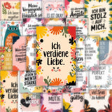 25 Stück Aufkleber mit inspirierenden Sprüchen