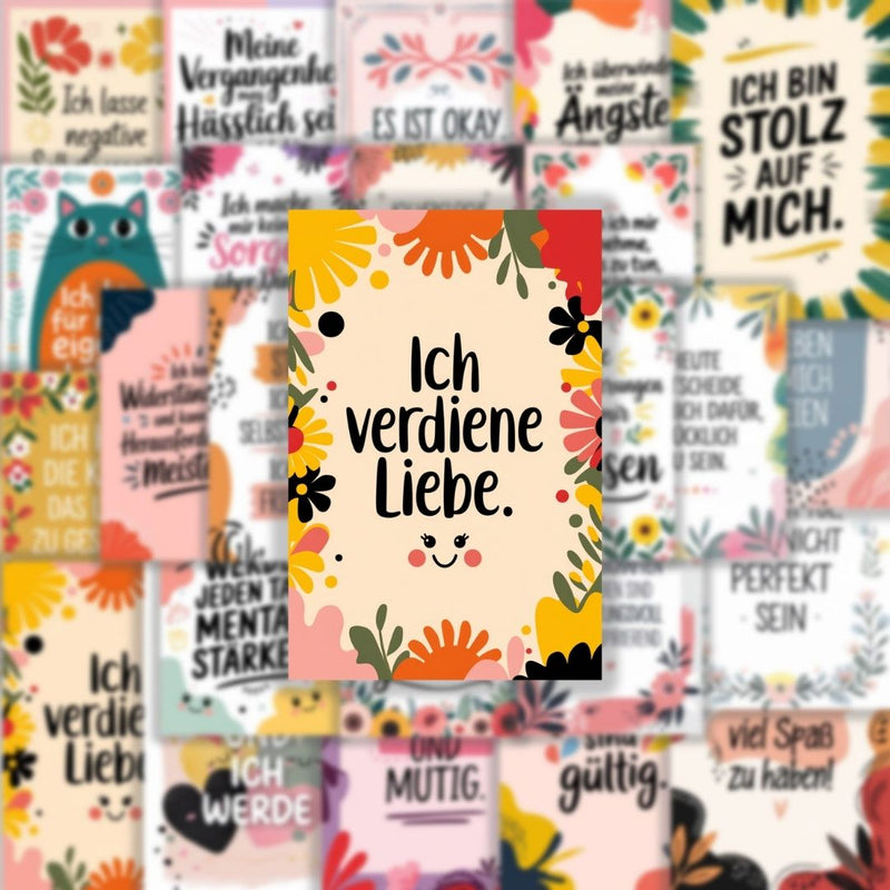 25 Stück Aufkleber mit inspirierenden Sprüchen