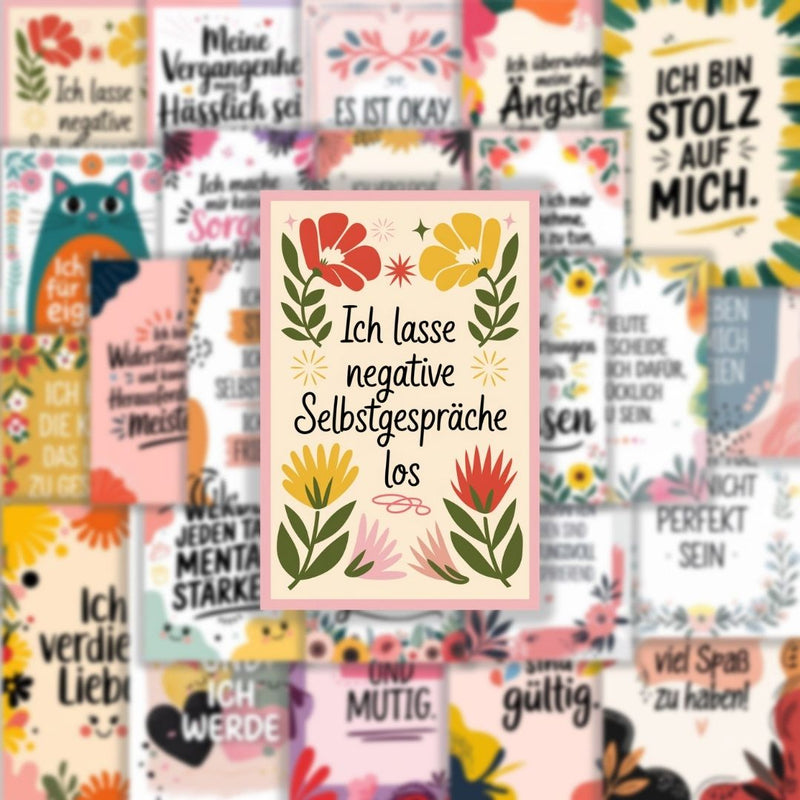 25 Stück Aufkleber mit inspirierenden Sprüchen