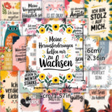 25 Stück Aufkleber mit inspirierenden Sprüchen
