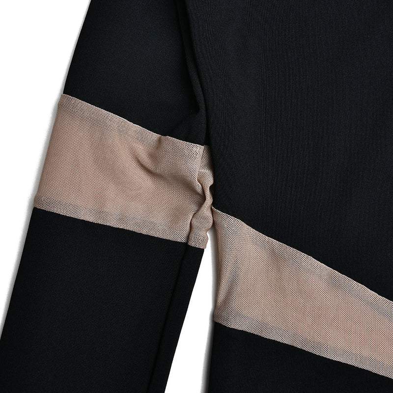 Body asymétrique irrégulier à boutons en maille 