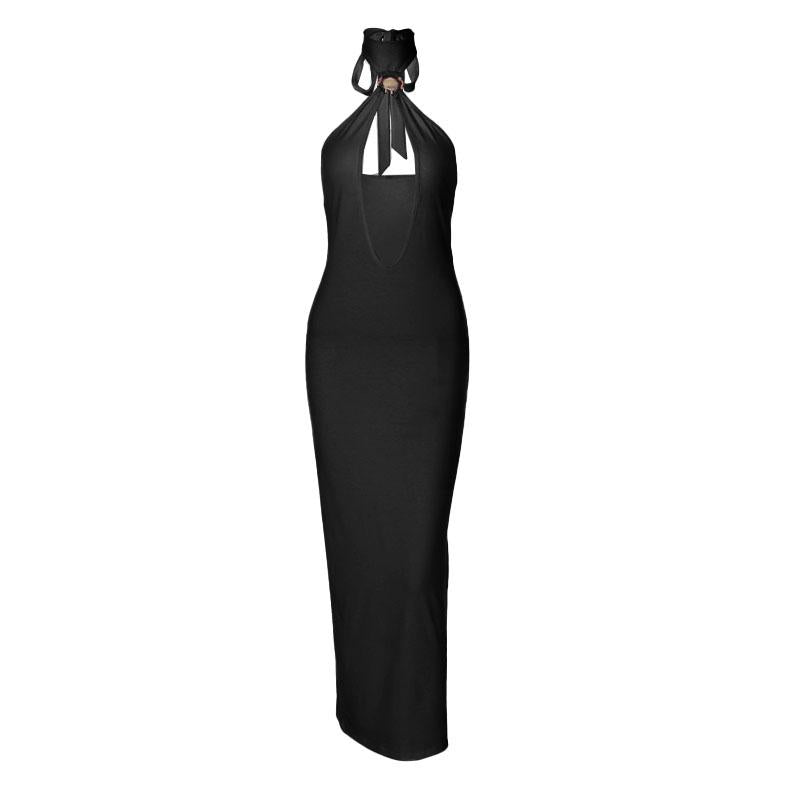 Robe midi dos nu à nouer soi-même 