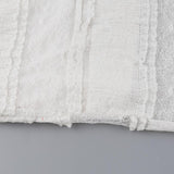 Jupe longue unie en patchwork de dentelle à volants froncés 
