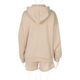 Long sleeve hoodie "ADA"pattern pocket pant set