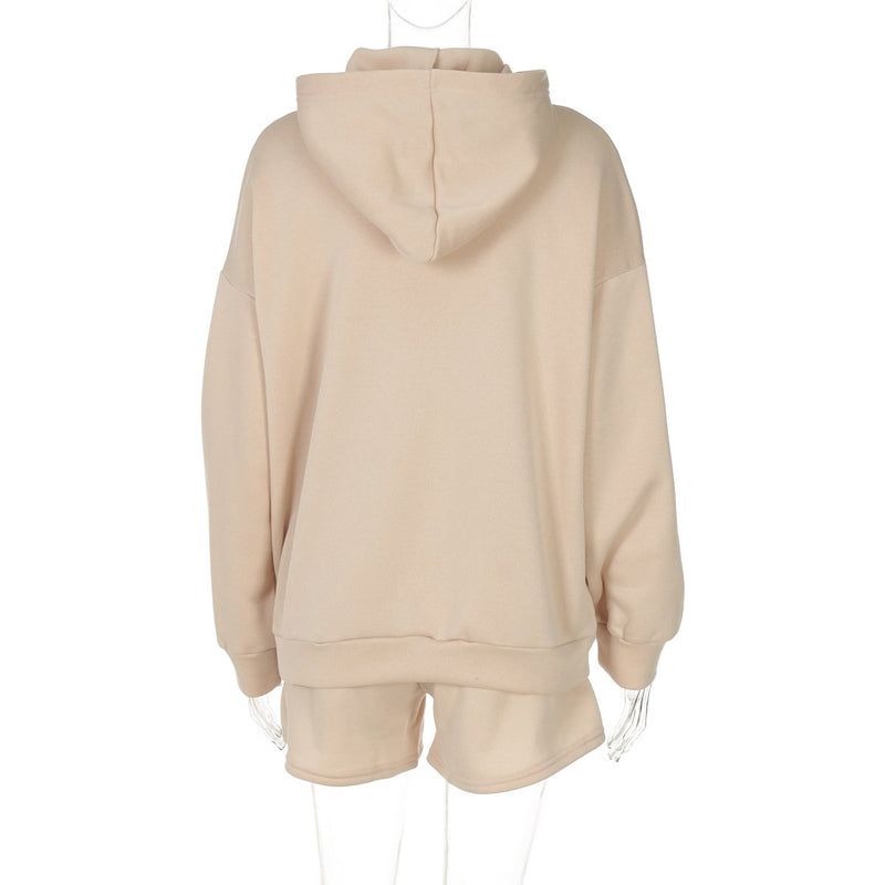 Long sleeve hoodie "ADA"pattern pocket pant set