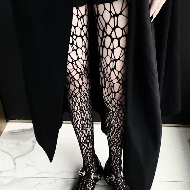 Collants creux en toile d'araignée 