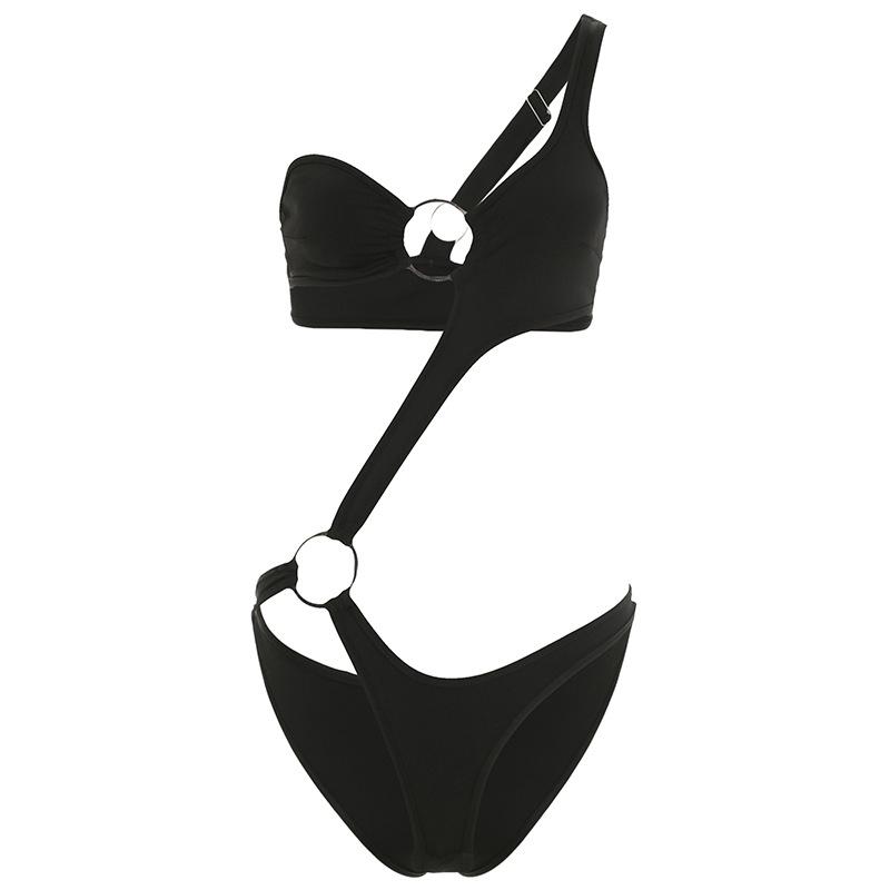 Body asymétrique irrégulier avec bouton creux et anneau en O 