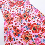 Robe longue à imprimé floral et dos croisé 