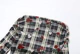Robe midi à volants et manches longues, épaules dénudées, imprimé floral 