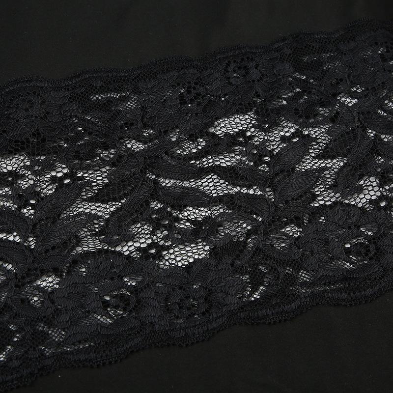 Robe longue fendue en dentelle à col carré et à nouer soi-même 
