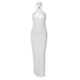 Robe midi dos nu à nouer soi-même 