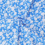 Mini-robe caraco dos nu à imprimé fleuri et à nouer soi-même 