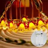 Cadena de luces decorativas con forma de campana y lazo