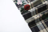 Robe midi à volants et manches longues, épaules dénudées, imprimé floral 