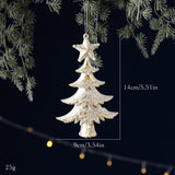 White bowknot christmas tree decor