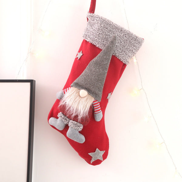 Calcetines con apliques de muñeca esponjosa sin cara