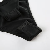 Body asymétrique irrégulier avec bouton creux et anneau en O 