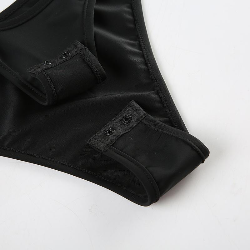 Body asymétrique irrégulier avec bouton creux et anneau en O 