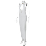 Robe midi dos nu à nouer soi-même 
