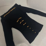 Long sleeve hollow out beaded v neck top
