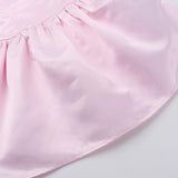 Mini-robe tube unie en satin froncé à smocks 