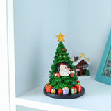 Christmas tree santa claus decor