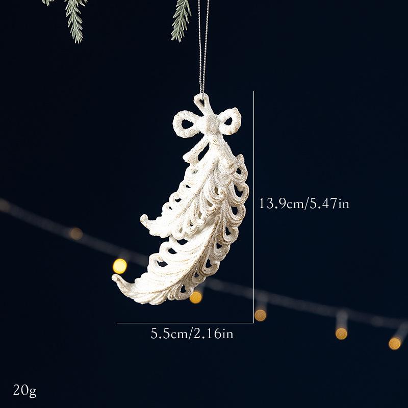 White bowknot christmas tree decor