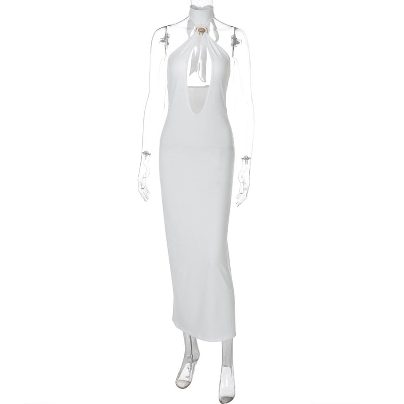 Robe midi dos nu à nouer soi-même 