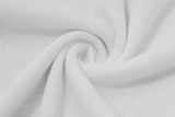 Off shoulder ruffle ribbed solid tube midi dress
