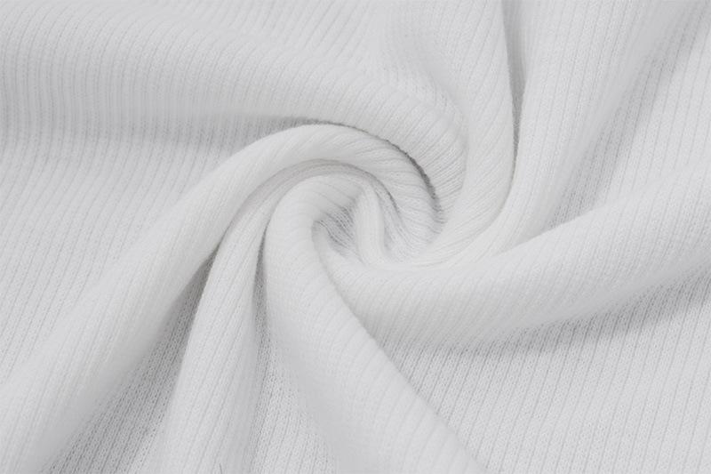 Off shoulder ruffle ribbed solid tube midi dress