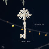 White bowknot christmas tree decor
