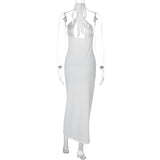 Robe midi dos nu à nouer soi-même 