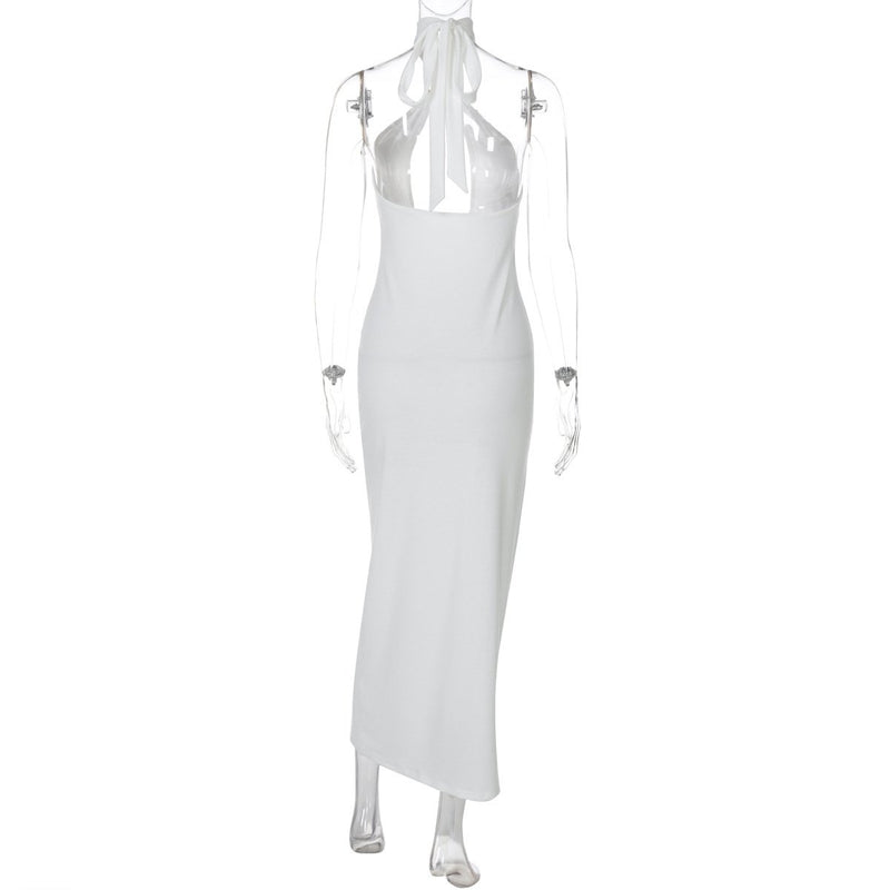Robe midi dos nu à nouer soi-même 
