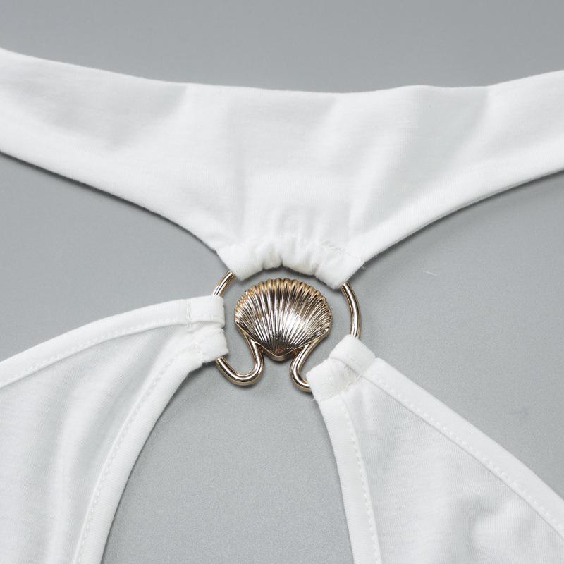Robe midi dos nu à nouer soi-même 