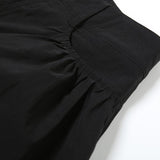 Pantalon droit taille haute avec poche zippée et bouton 