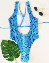 Maillot de bain une pièce rembourré et ajouré contrasté 