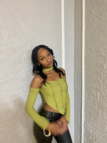 Halibuy Fashion review - Long Sleeve Off Shoulder Patchwork Top