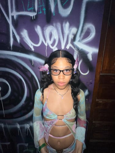 Halibuy Fashion review - Flared Sleeve Tie Dye O Ring Self Tie Halter Low Cut Mini Skirt Set