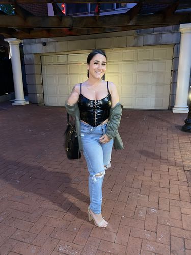 Halibuy Fashion review - Buttoned Through Pu Cami Top