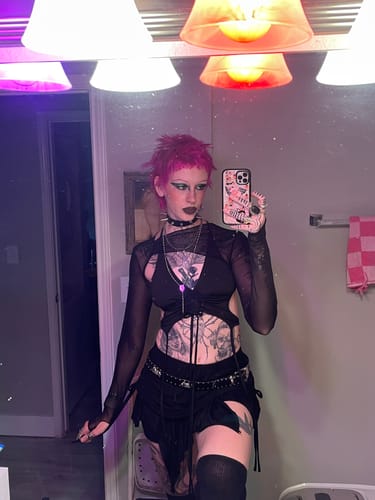 Halibuy Fashion review - Long Sleeves V Neck Halter Ruched Solid 2 Piece Top