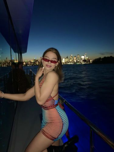 Halibuy Fashion review - Hollow Out Self Tie Mesh See Through Multicolor Dress