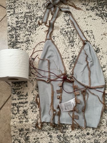 Halibuy Fashion review - Lace Up Halter Top