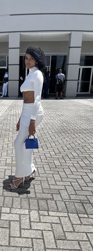 Halibuy Fashion review - High Neck Long Sleeve Ruched Solid Maxi Skirt Set