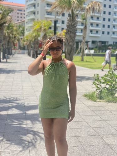 Halibuy Fashion review - Open Back Ruched Dress