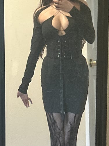 Halibuy Fashion review - Cross Front Hollow Out Off Shoulder Solid Low Cut Mini Dress