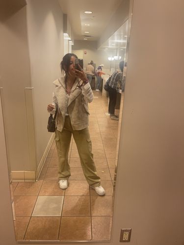 Halibuy Fashion review - Stitch Solid Low Rise Pocket Cargo Straight Leg Pant