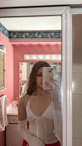 Halibuy Fashion review - Tie Back Mesh See Through Off Shoulder Halter Top